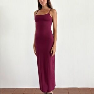 NWT Motel Maxi Bodycon Spaghetti Strap Dress Flaw